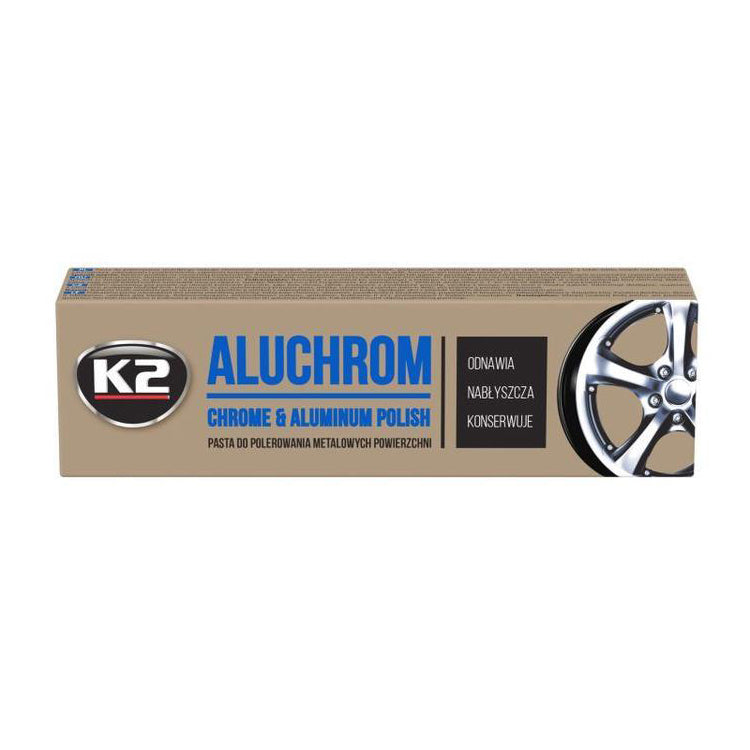 Pasta na čištění a leštění kovových povrchů K2 ALUCHROM 120g