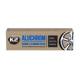 Pasta na čištění a leštění kovových povrchů K2 ALUCHROM 120g