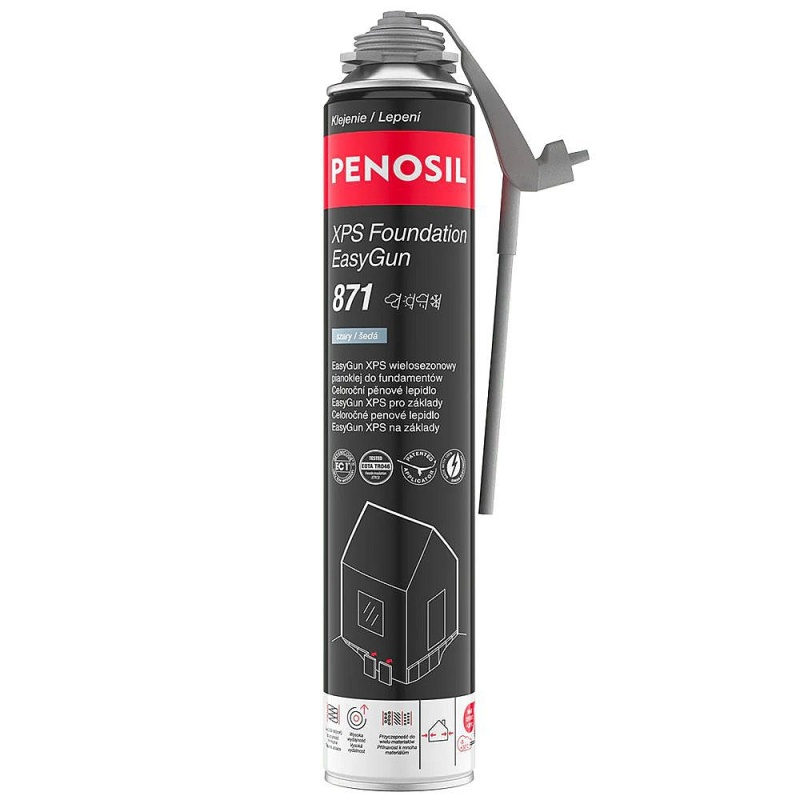 PU lepidlo na xps desky EasyGun PENOSIL 871 šedé 750ml