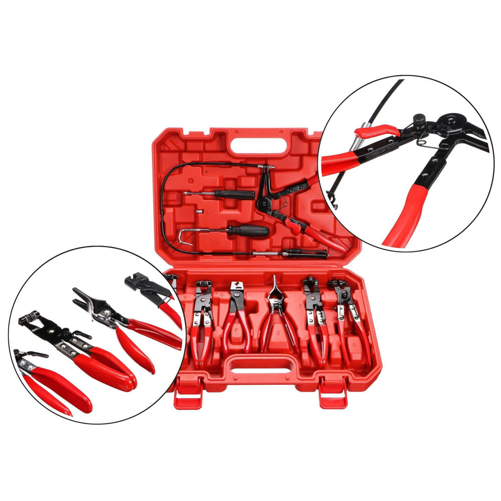 Kleště na hadicové spony SIXTOL Mechanic Hose Clamp Set 9 9ks