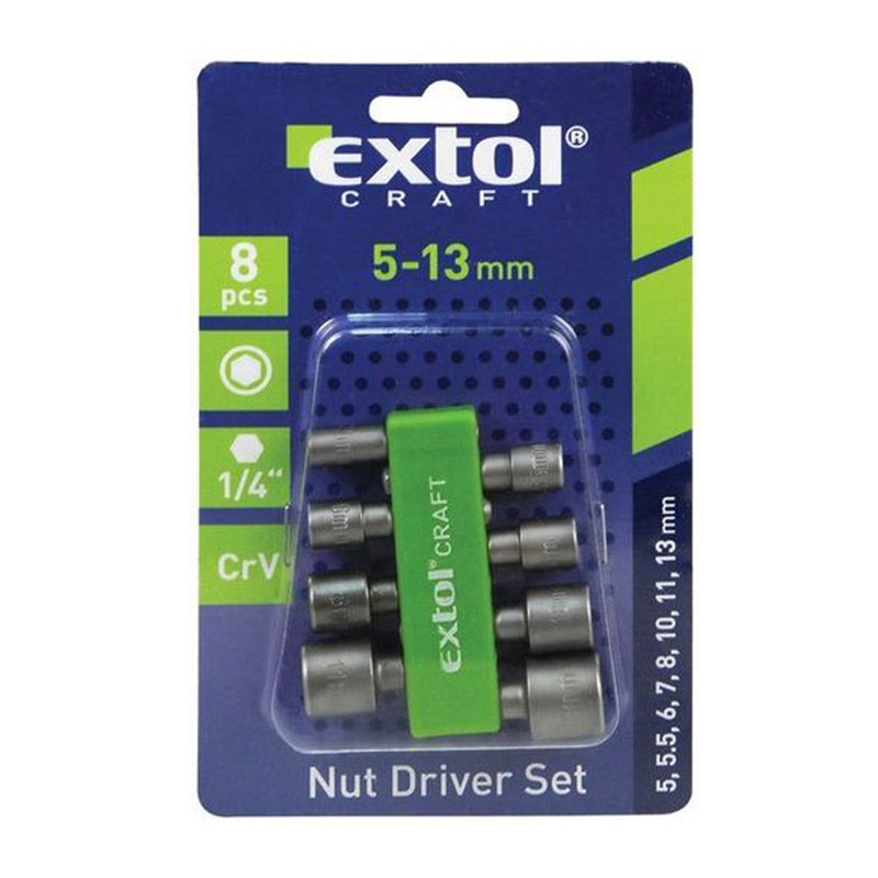 Nástrčné klíče do vrtačky EXTOL CRAFT 10213 8ks
