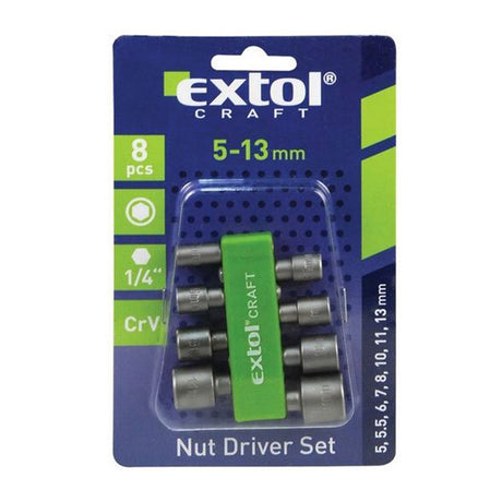 Nástrčné klíče do vrtačky EXTOL CRAFT 10213 8ks