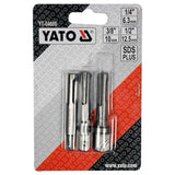 Sada adaptérů do vrtaček SDS+ 1/4", 3/8", 1/2" YATO YT-04686