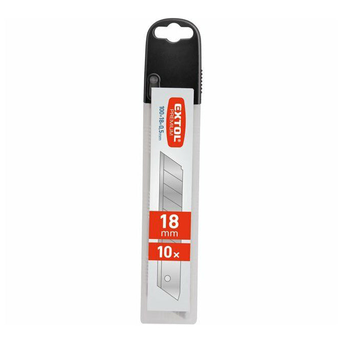 Sada 10 čepelí 18mm, síla 0,4mm pro nože 06640018, 06640020