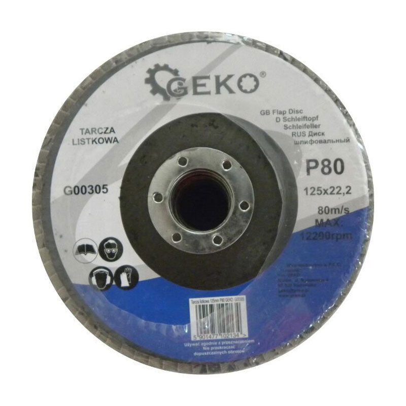 Kotouč na kov lamelový 125mm P80 GEKO G00305