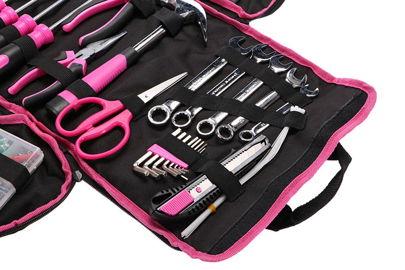 Sada nářadí SIXTOL SX3021 HOME PINK BAG 120ks
