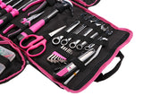 Sada nářadí SIXTOL SX3021 HOME PINK BAG 120ks