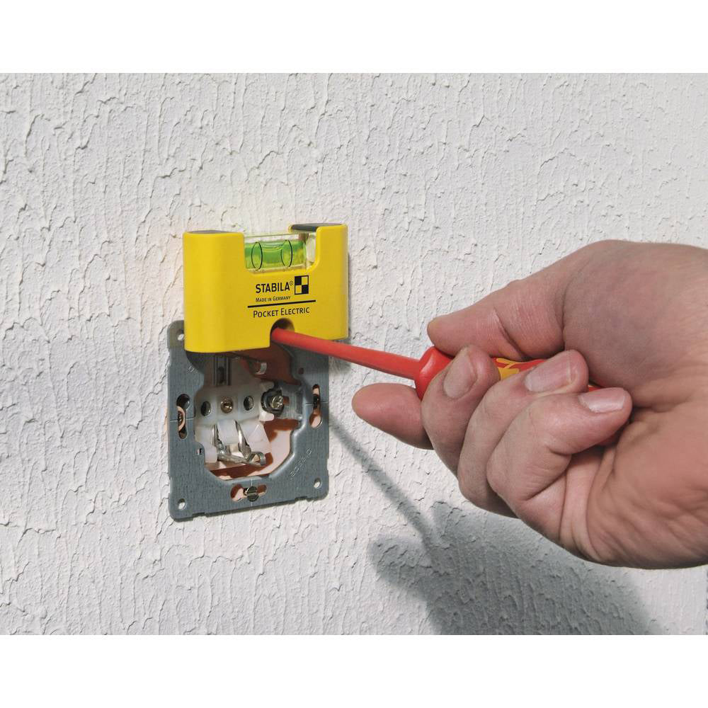 Vodováha mini Stabila pro elektrikáře 6,8cm
