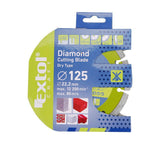 Kotouč diamantový řezný segmentový 115mm EXTOL CRAFT 108811