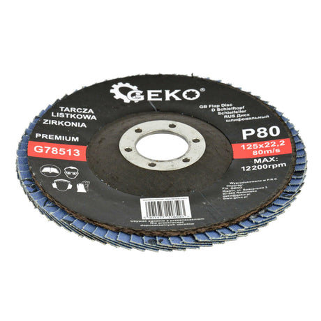 Kotouč lamelový 125mm P80 GEKO G78513