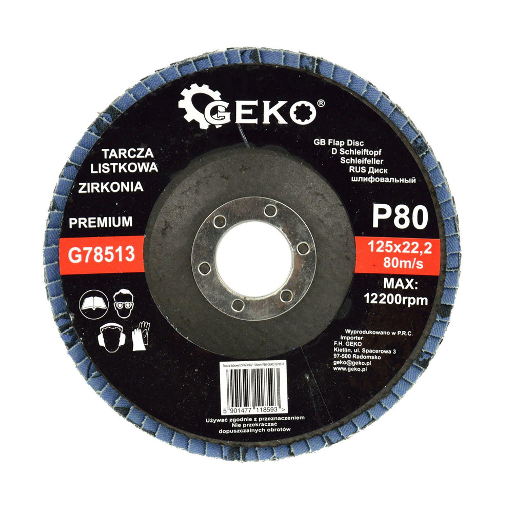Kotouč lamelový 125mm P80 GEKO G78513