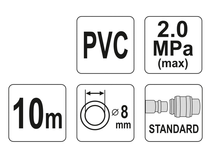 Hadice vzduchová PVC YATO YT-24220 10m