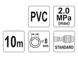 Hadice vzduchová PVC YATO YT-24220 10m