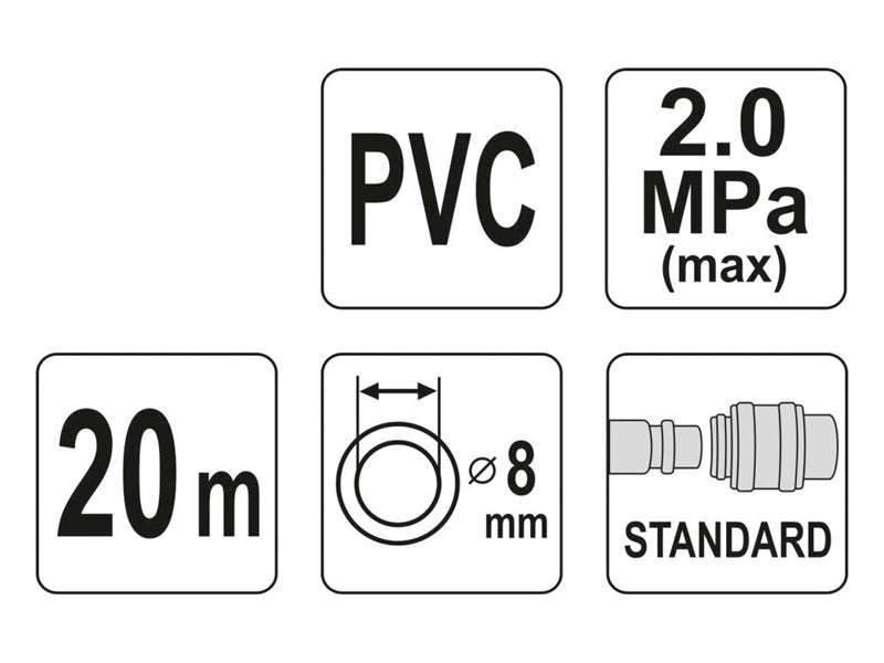 Hadice vzduchová PVC YATO YT-24221 20m