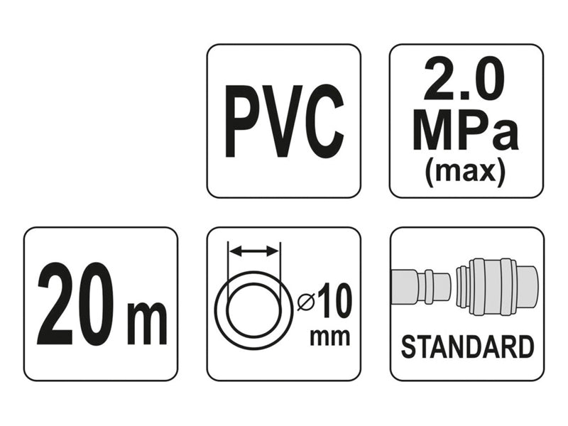Hadice vzduchová PVC YATO YT-24225 20m