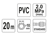 Hadice vzduchová PVC YATO YT-24225 20m