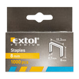 Spony 8mm 11,3x0,52x0,70mm EXTOL PREMIUM 8852502 1000ks