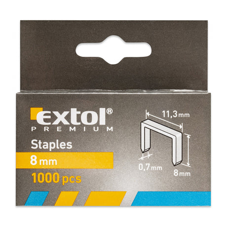 Spony 8mm 11,3x0,52x0,70mm EXTOL PREMIUM 8852502 1000ks