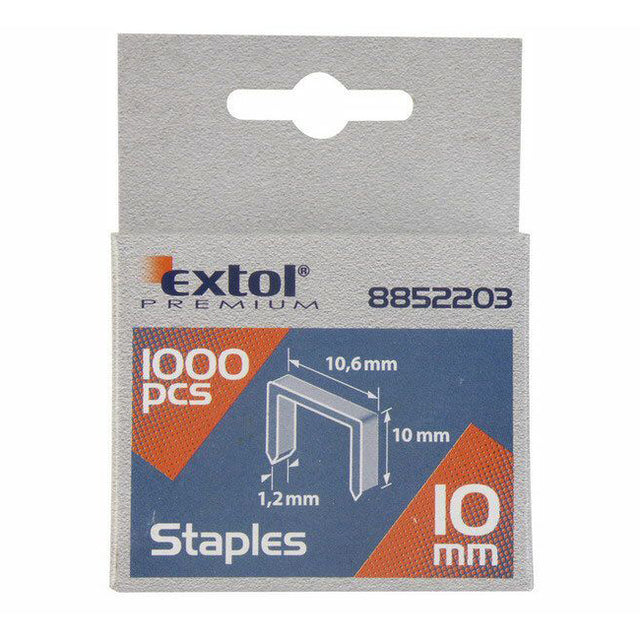 Spony 12mm 11,3x0,52x0,70mm EXTOL PREMIUM 8852504 1000ks
