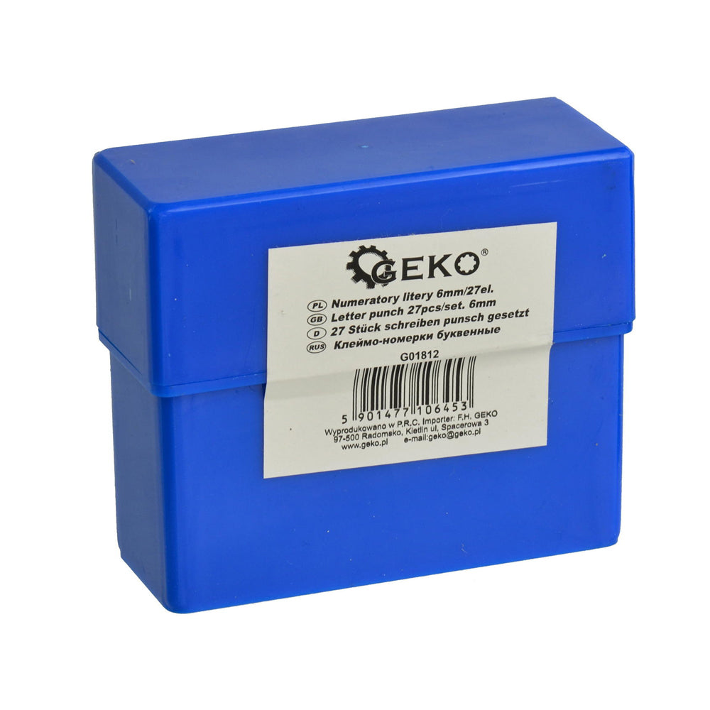 Razicí matrice písmen 6mm GEKO G01812