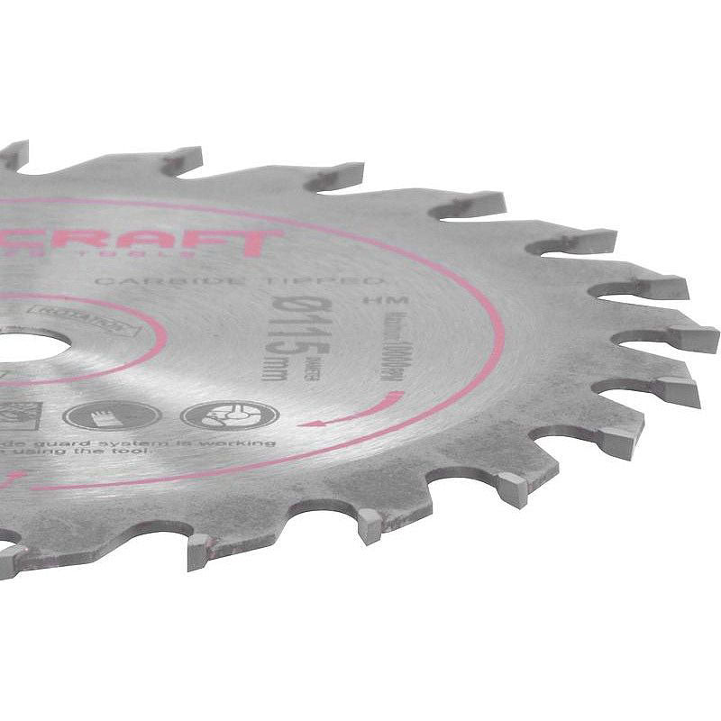 Kotouč pilový TCT pro pokosové pily 115mm 24T WORCRAFT CMCS-S20LiB