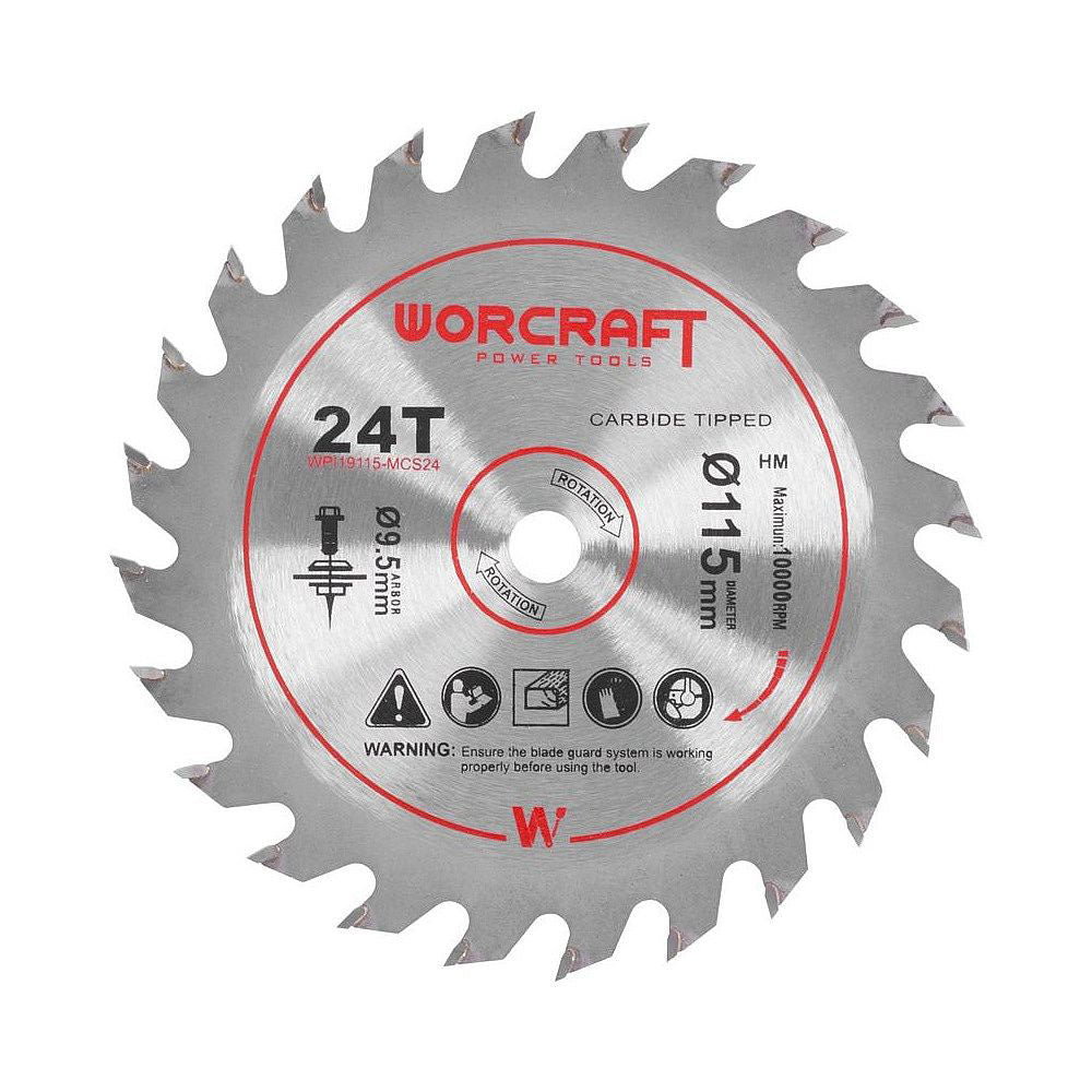 Kotouč pilový TCT pro pokosové pily 115mm 24T WORCRAFT CMCS-S20LiB