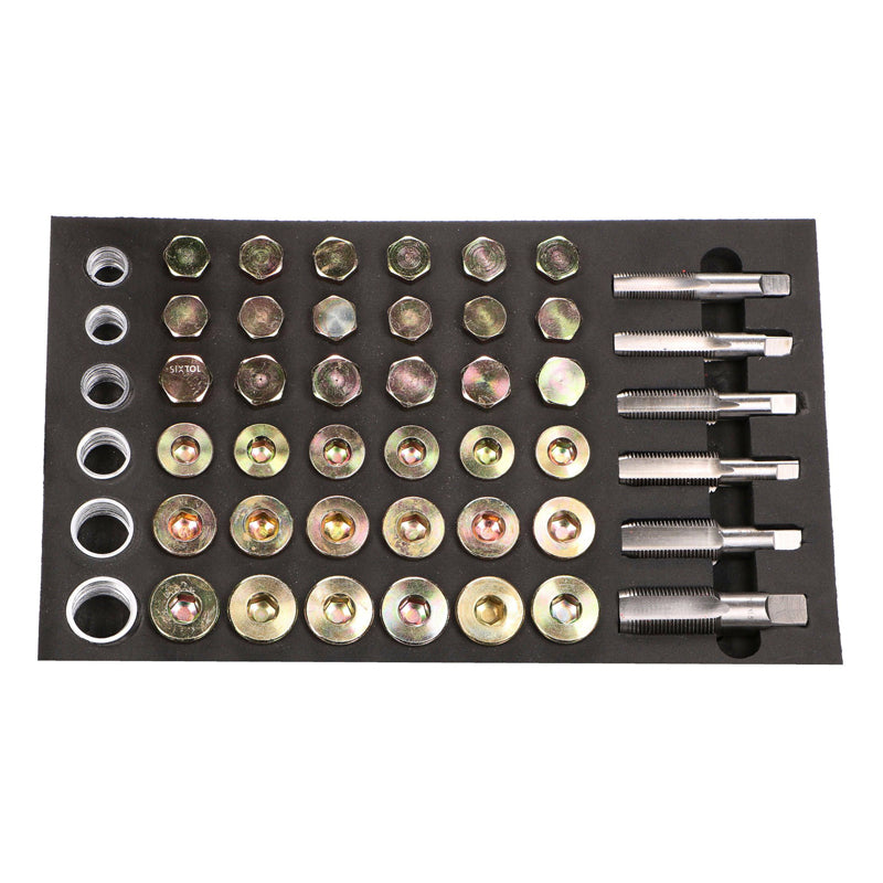 Sada na opravu závitů olejových van SIXTOL MECHANIC OIL PAN SET 114ks