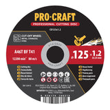 Kotouč řezný PROCRAFT 125x1.2mm