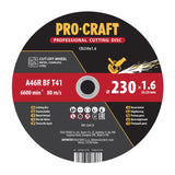 Kotouč řezný PROCRAFT 230x1,6mm