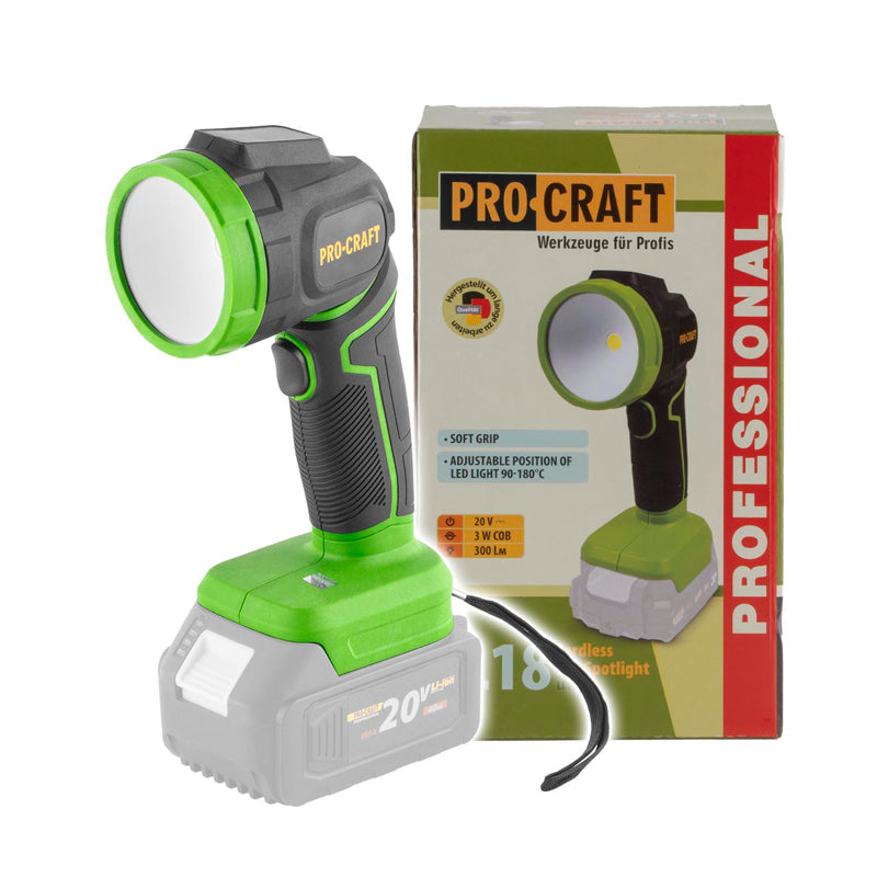 LED reflektor AKU PROCRAFT LL18bb bez akumulátoru