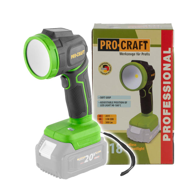 LED reflektor AKU PROCRAFT LL18bb bez akumulátoru