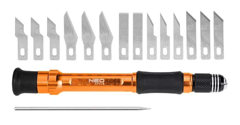 Sada přesných nožů NEO TOOLS  63-023 14ks