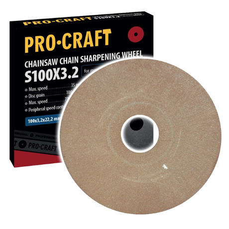 Kotouč brusný 100mm PROCRAFT pro ostřičku řetězových pil