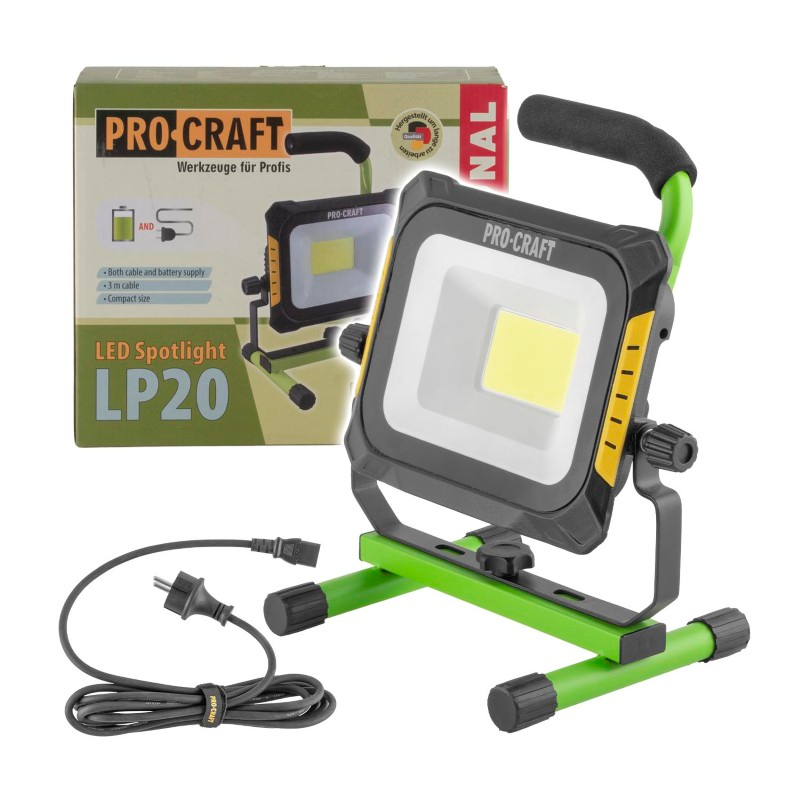 LED reflektor AKU PROCRAFT LP20 bez akumulátoru