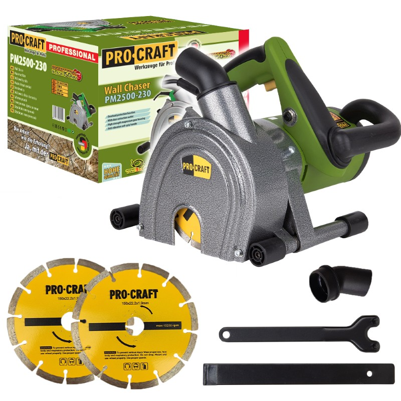 Drážkovací fréza do zdiva PROCRAFT PM2500-230