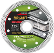 Kotouč řezný diamantový 125mm PROCRAFT DM125 Ceramic PRO