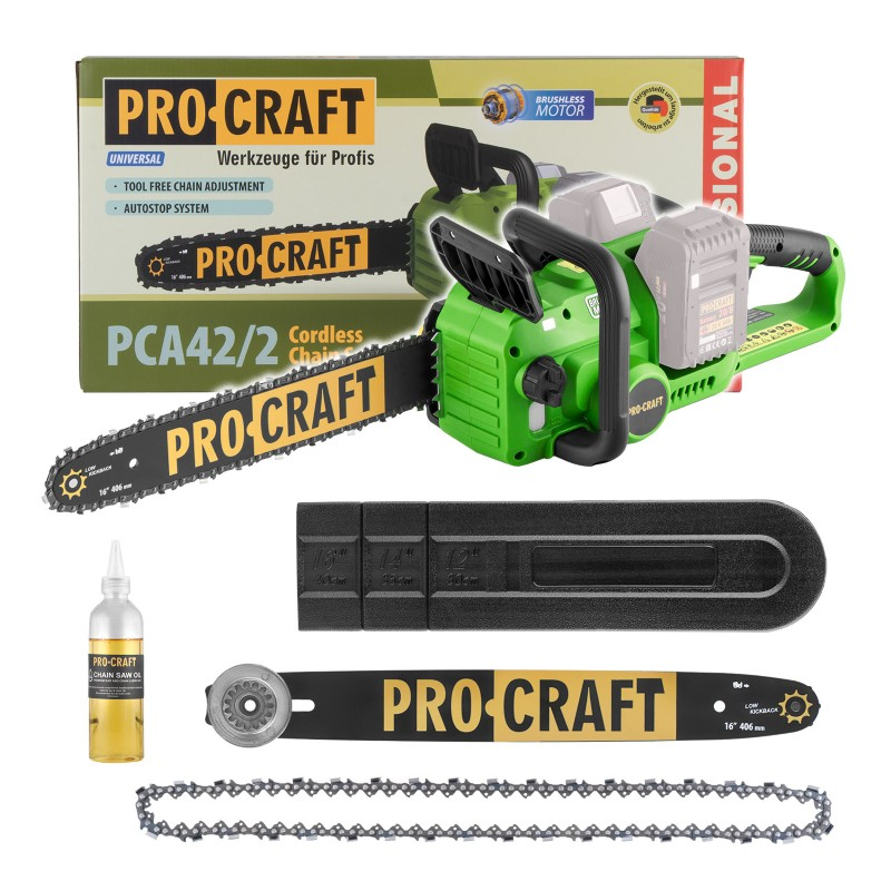 Pila řetězová AKU PROCRAFT PCA42/2 bez akumulátoru