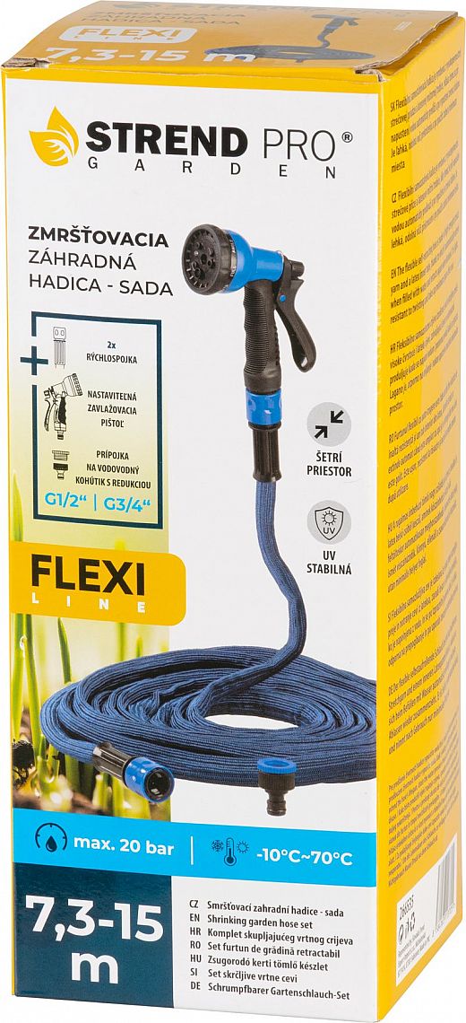 Hadice zahradní STREND PRO Garden Flexi 7.3-15m
