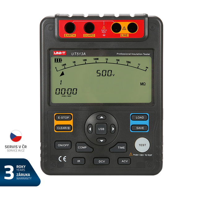 Tester izolačního odporu UNI-T UT513A