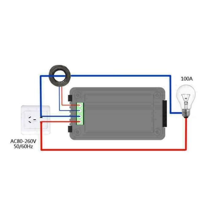 Multitester - wattmetr V-A-P-F-COSfí metr PZEM022