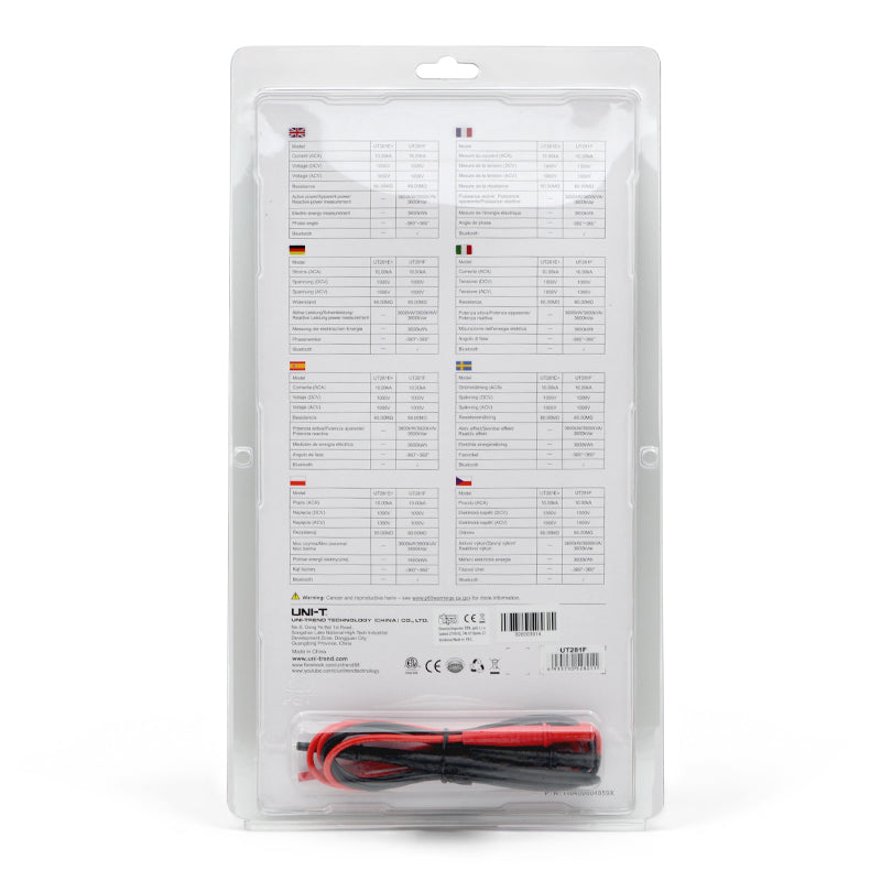 Klešťový multimetr UNI-T UT281F