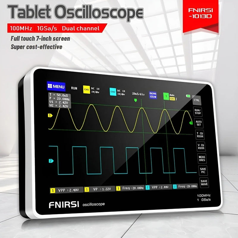 Osciloskop FNIRSI 1013D s dotykovým 7" TFT LCD displejem
