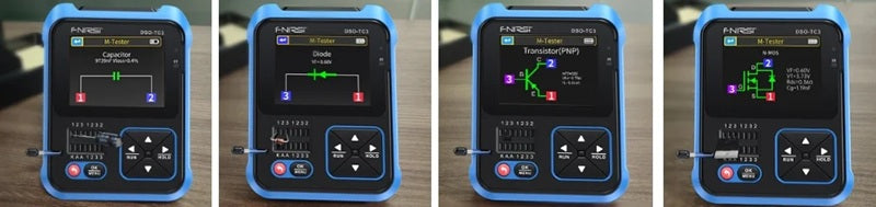 Osciloskop, generátor funkcí a tester součástek FNIRSI DSO-TC3