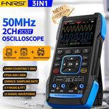 Osciloskop, generátor funkcí a multimetr FNIRSI 2C53T, 50MHz