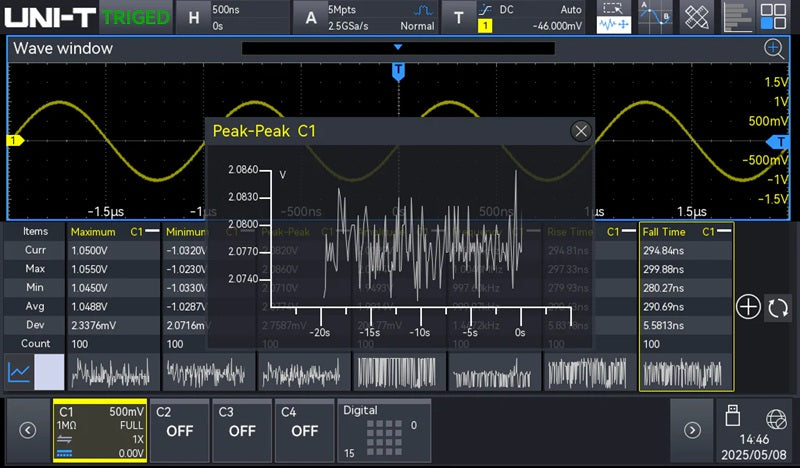 Osciloskop UNI-T MSO1154HD