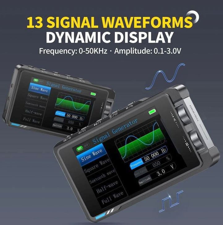 Osciloskop, generátor signálu FNIRSI DS215H 50MHz
