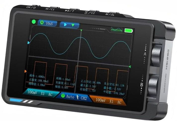 Osciloskop, generátor signálu FNIRSI DS215H 50MHz