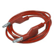 Kabel propojovací 1mm2/ 1m s banánky červený HADEX N530A