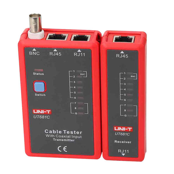 Tester kabelu UNI-T UT681C  (RJ45, RJ11, BNC)