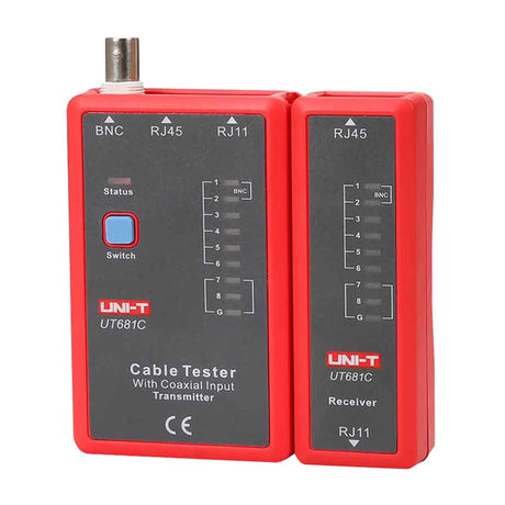 Tester kabelu UNI-T UT681C  (RJ45, RJ11, BNC)